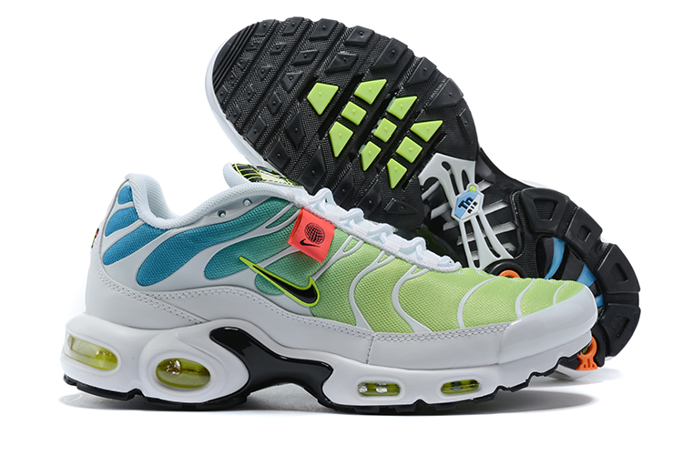 2021 Nike Air Max Plus Colorful White Green Blue Black